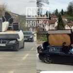 Neobična fotografija iz Zavidovića: Na BMW stavili namještaj