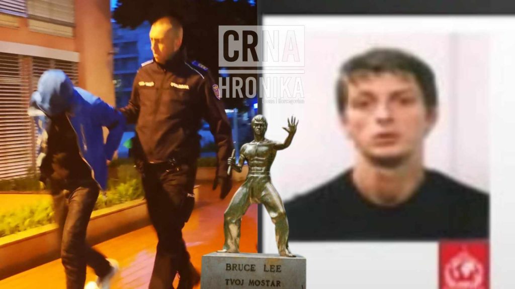 Danijel Prce ukrao kip Bruce Lee u Mostaru: “Još jedna osoba koja je od ranije poznata policiji”