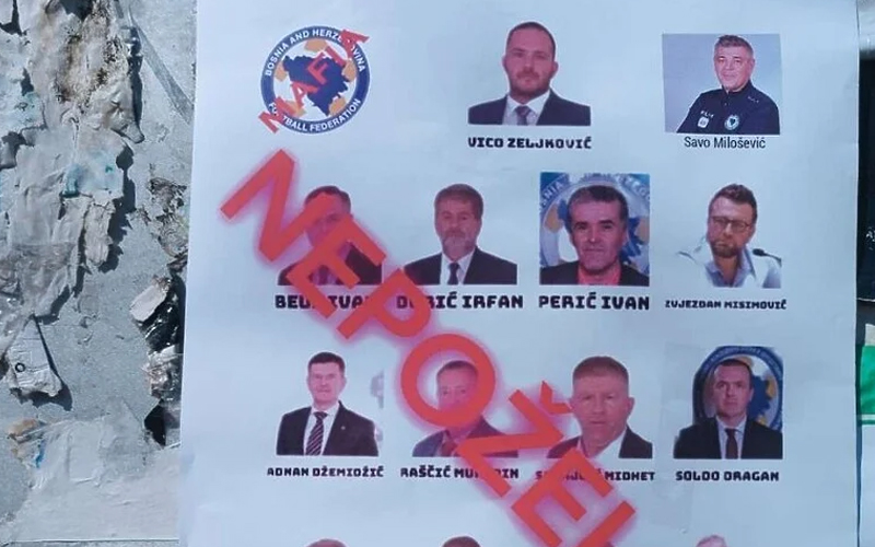 Zenica oblijepljena “mafijašima” iz N/FSBiH: Zeljković, Milošević, Misimović… nepoželjni