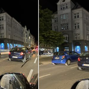 Sudar tri automobila na Marijin Dvoru