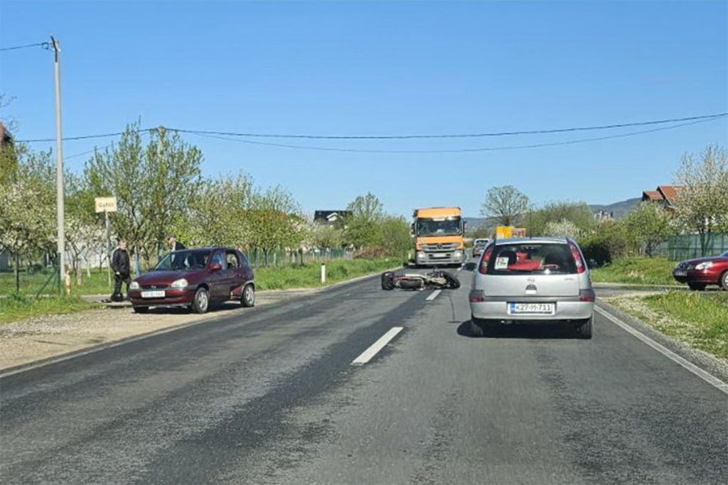 Sudar Opela i Honde: Teško povrijeđen kod Kozarca motociklista