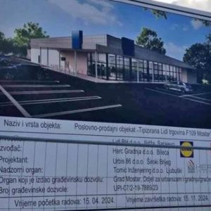 Lidl gradi svoj prvi objekat u Mostaru