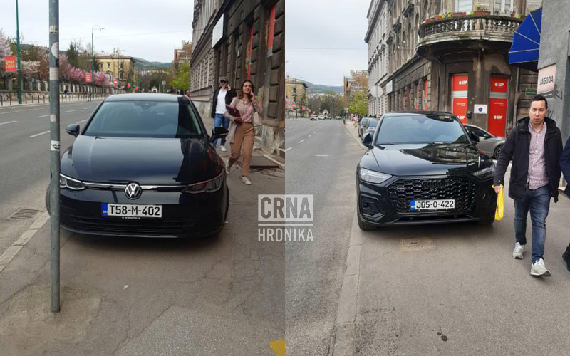 SDP-ovi političari parkiraju kako hoće: Može li se stati ukraj parking papcima?