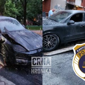 (FOTO) Oglasio se MUP o paljevini skupocjenog Porsche-a