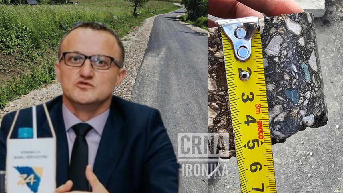 Oglasio se načelnik Čelića i demantovao navode: “Garantujem da je asfalt debljine 7 cm”