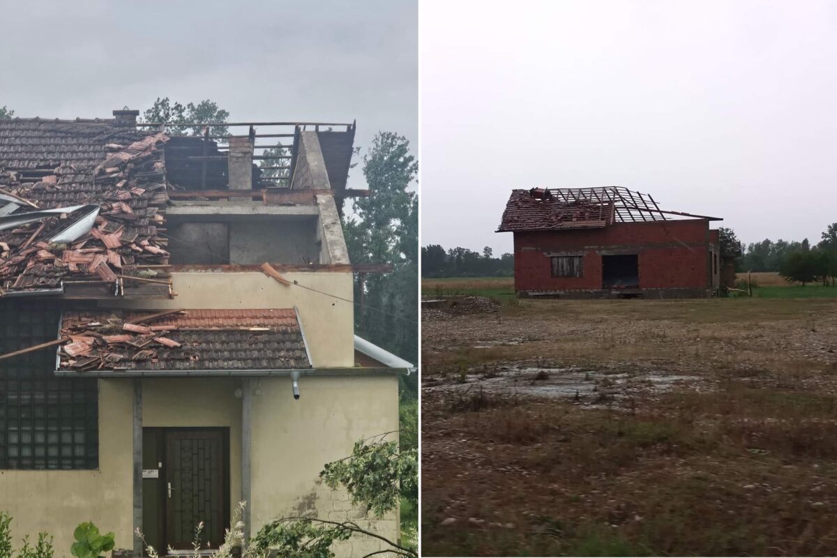 Jako nevrijeme pogodilo Srbac: Pričinjena velika materijalna šteta