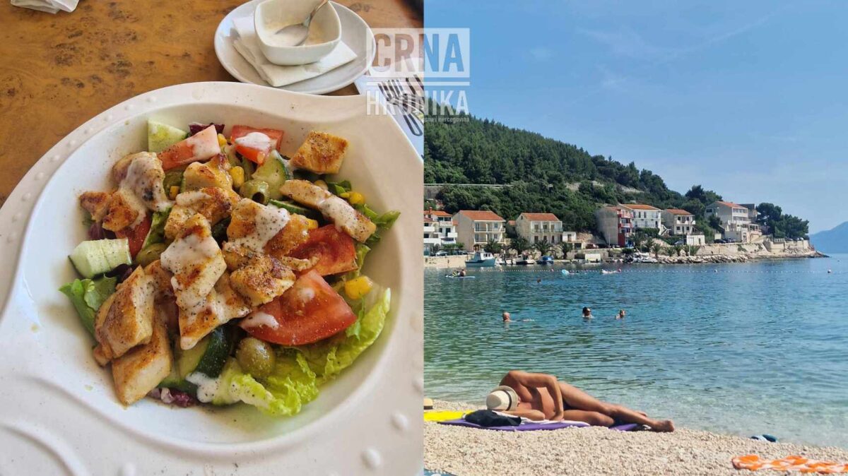 (FOTO) Ljetna sezona u Drveniku: Kafa 1,50 eura, pileća salata 8, ležaljka 5