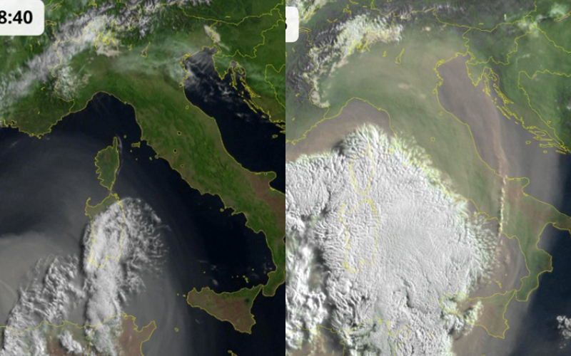 Saharski pijesak stiže prema nama, pogledajte satelitske snimke