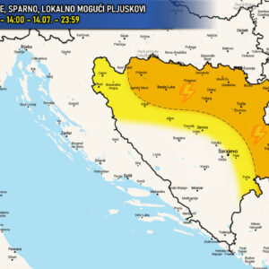 Još jedan vreo i sparan dan u BiH: Ali ne u potpunosti stabilan, moguća kiša