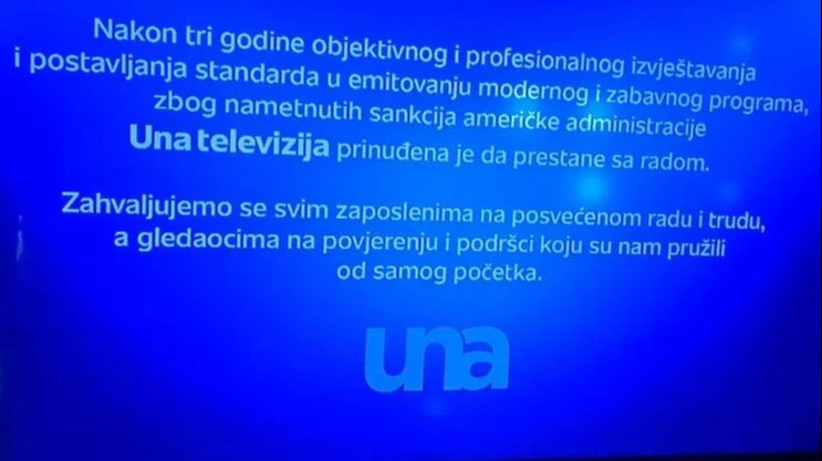 Una televizija i zvanično obustavila emitovanje programa