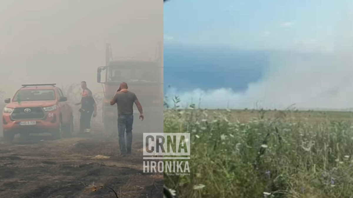 Požar kod deponije u Gradačcu i dalje aktivan: Gradom se širi dim i smrad