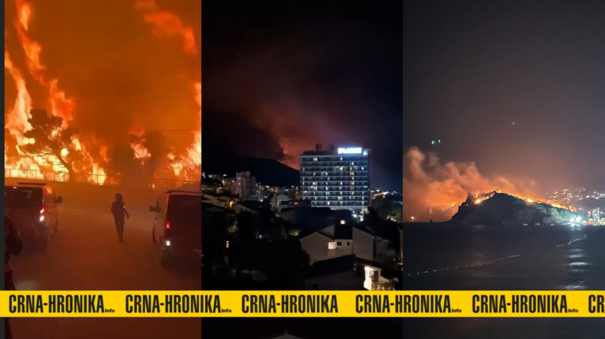 (VIDEO) Veliki požar na Makarskoj rivijeri se i dalje gasi: Stigli i kanaderi