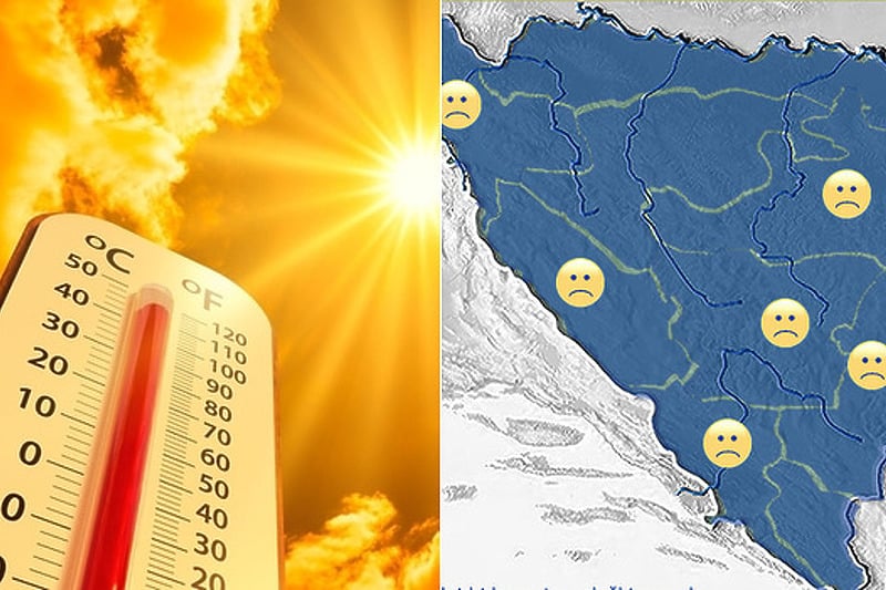 Zbog vrućina nepovoljna biometeorološka prognoza za čitavu BiH