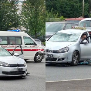 Uhapšen vozač Sarajevo Taxija koji je udario vozača romobila, bio je pijan!