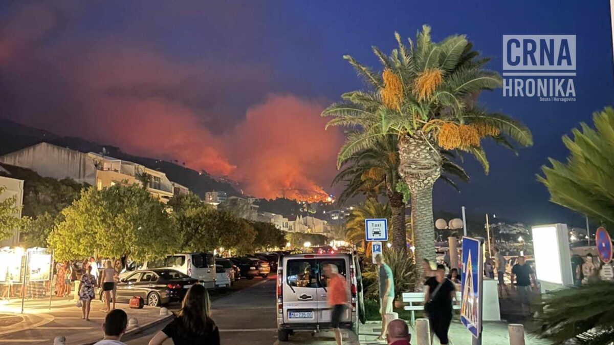 (VIDEO) Makarska rivijera u plamenu: Počela evakuacija jednog grada