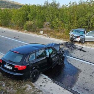 (FOTO) Tragedija kod Bileće: “Poginuo vozač Golf-a “