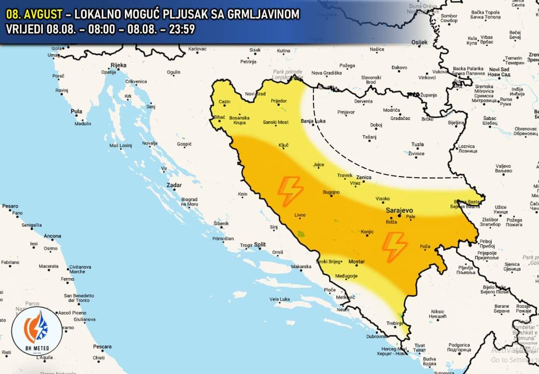 Temperature u porast: Evo kakvo nas vrijeme očekuje za vikend