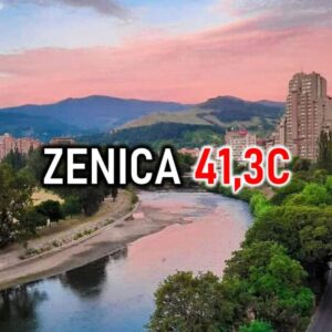 Danas najtoplije bilo u Zenici 41,3 stepena