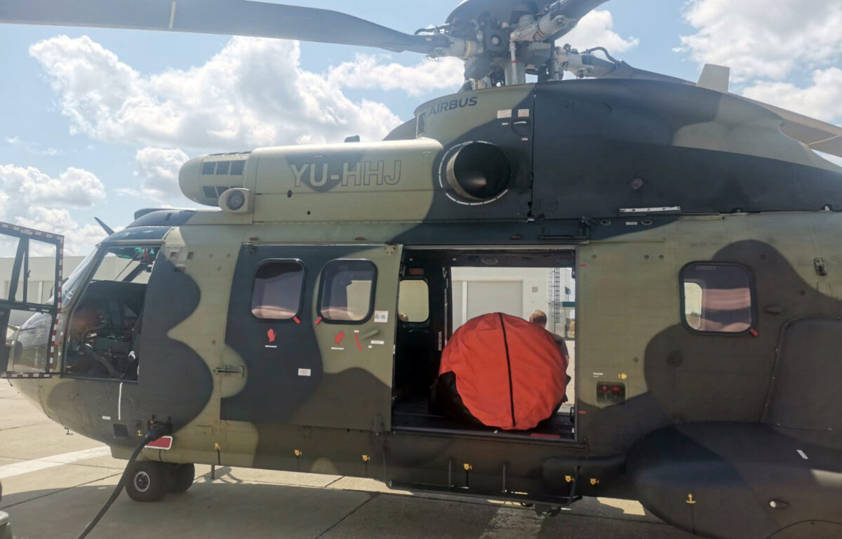 Srbijanski helikopter “Puma”: “Izbaci i do 4.500 litara vode u jednom letu”