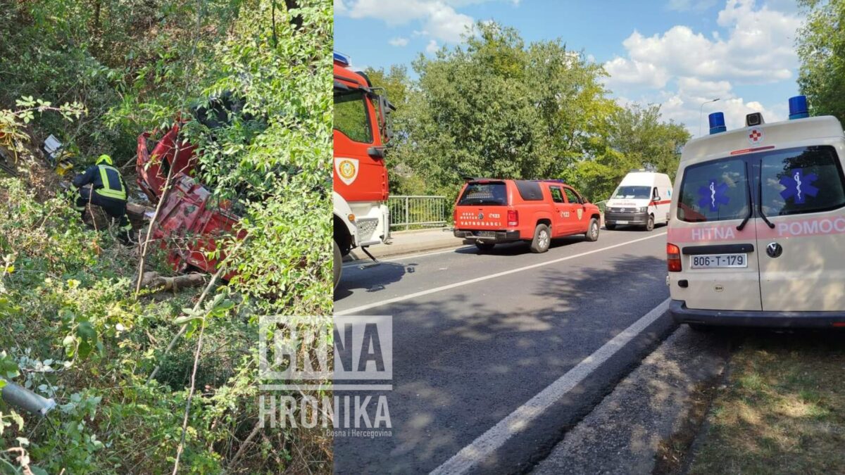 Vozač kamiona izbjegavao je vozilo koje je preticalo na ‘punoj’: Bahati vozač pobjegao