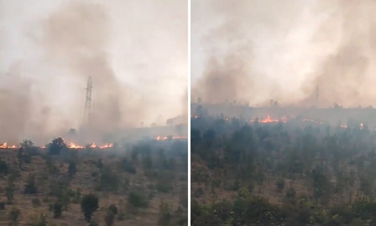 Požar u Jasenici ugrožava kuće