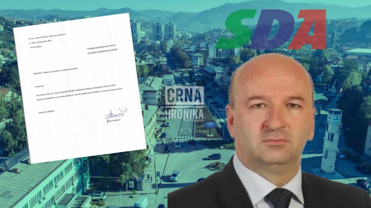 Potpredsjednik SDA Kakanj poslao pismo: “Tražim da me izbrišete iz evidencije članstva. Selam”