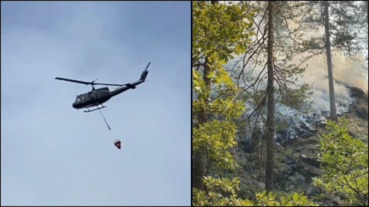 Oružane snage BiH angažovale helikopter za gašenje požara na Konjuhu