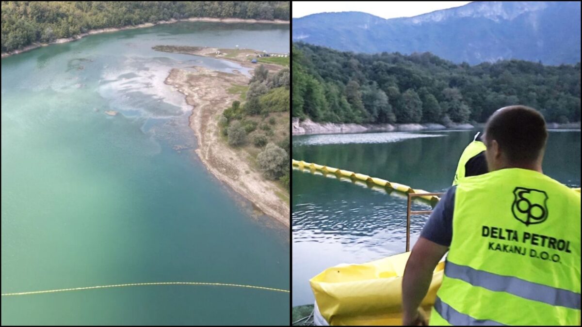 Poduzete hitne mjere u slučaju izlijevanja nafte u Jablaničkom jezeru