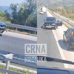 (VIDEO) Nesreća na brzoj cesti prema Sarajevu: Vozač BMW-a uništio vozilo