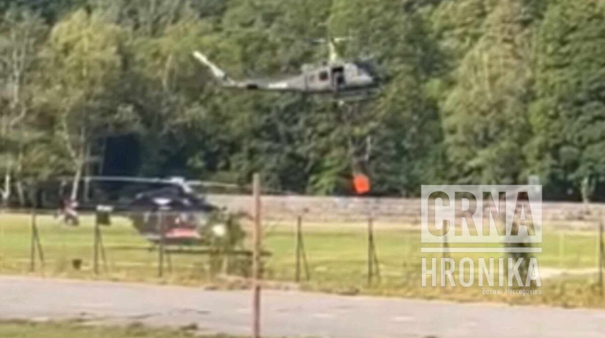 Helikopter RS-a i OS BiH-a zajedno gase požar na Zelengori