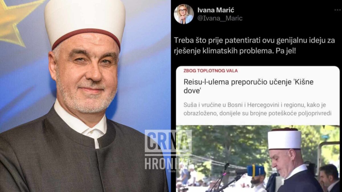 Ivana Marić ismijavala reisu-l-ulemu Kavazovića jer je preporučio učenje ‘Kišne dove’