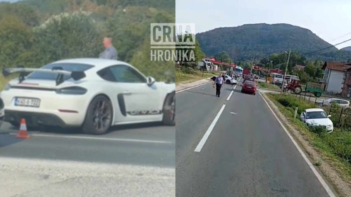 Teška nesreća u Šijama: Sudar skupocjenog Porsche-a i Audi-ja