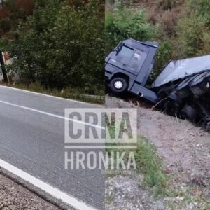 Kamion sletio s ceste kod Olova: Čeka se ekipa da ga izvuku