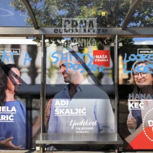 Uništeni plakati Naše Stranke u Sarajevu