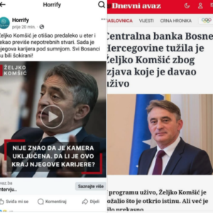 Komšić u borbi protiv lažnih stranica koje šire dezinformacije i i lažan sadržaj