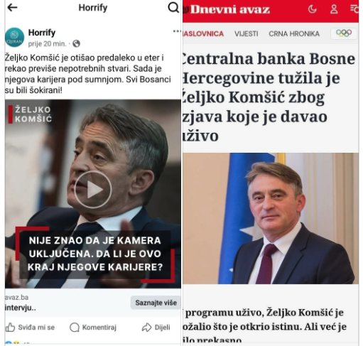 Komšić u borbi protiv lažnih stranica koje šire dezinformacije i i lažan sadržaj