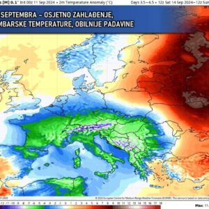 Meteorolozi zabrinuti: Dolazi monstruozni oblak, pad temperature 20 stepeni