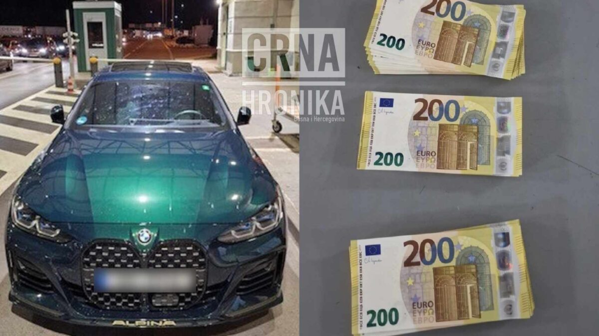 (FOTO) Policija oduzela 30.000 eura vozaču skupocjenog BMW-a