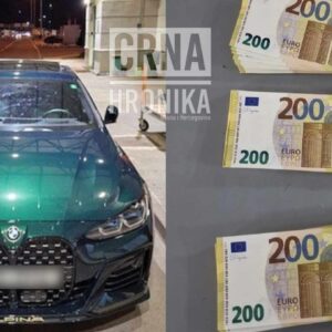 (FOTO) Policija oduzela 30.000 eura vozaču skupocjenog BMW-a