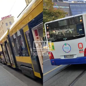 Ponovo se Centrotransov autobus pokvario na tramvajskim šinama, obustavljen je saobraćaj