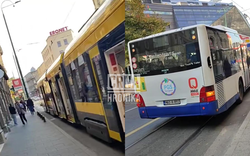 Ponovo se Centrotransov autobus pokvario na tramvajskim šinama, obustavljen je saobraćaj