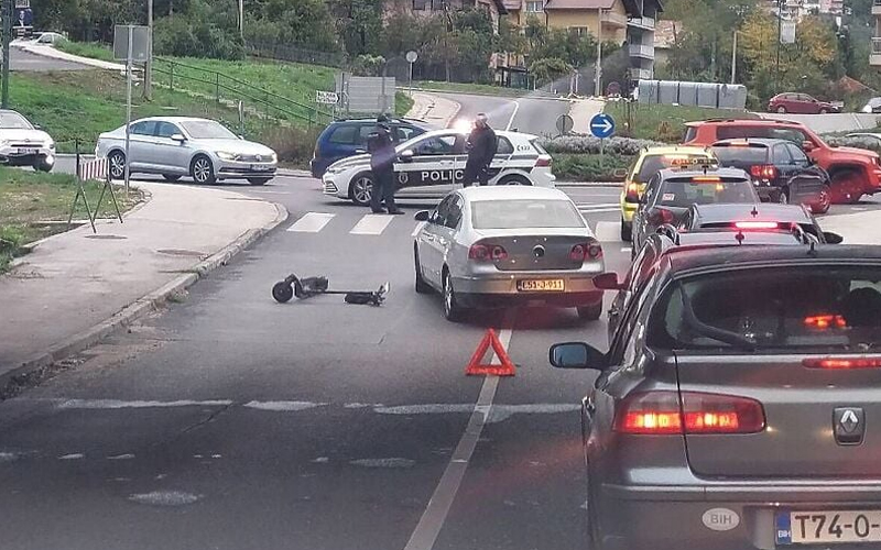 U Sarajevu ponovo udaren vozač romobila