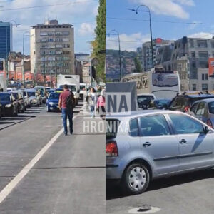 Blokiran saobraćaj u centru Sarajeva: “Automobili se ne kreću”