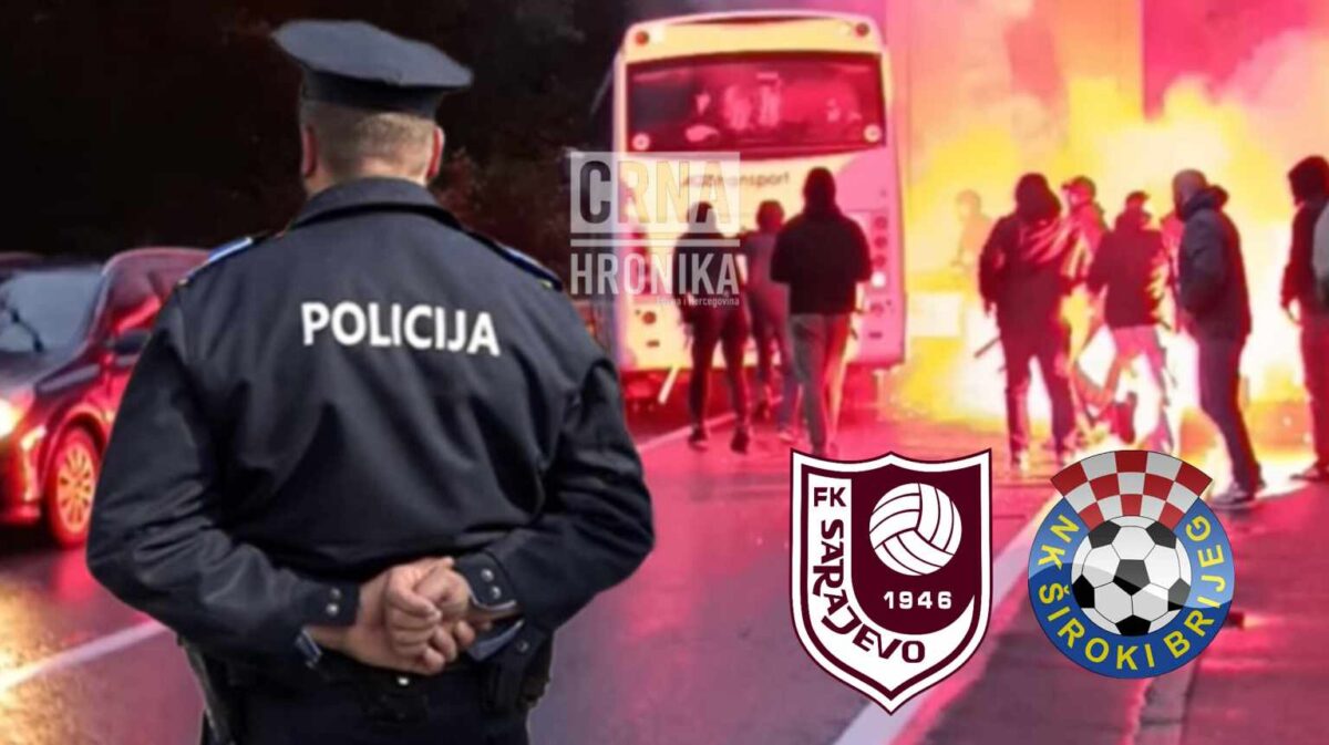 Potvrđeno za CH: Na Lašvi privedeno 9 navijača FK Sarajeva, palicama polupali autobus i jedno vozilo