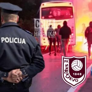 Potvrđeno za CH: Na Lašvi privedeno 9 navijača FK Sarajeva, palicama polupali autobus i jedno vozilo