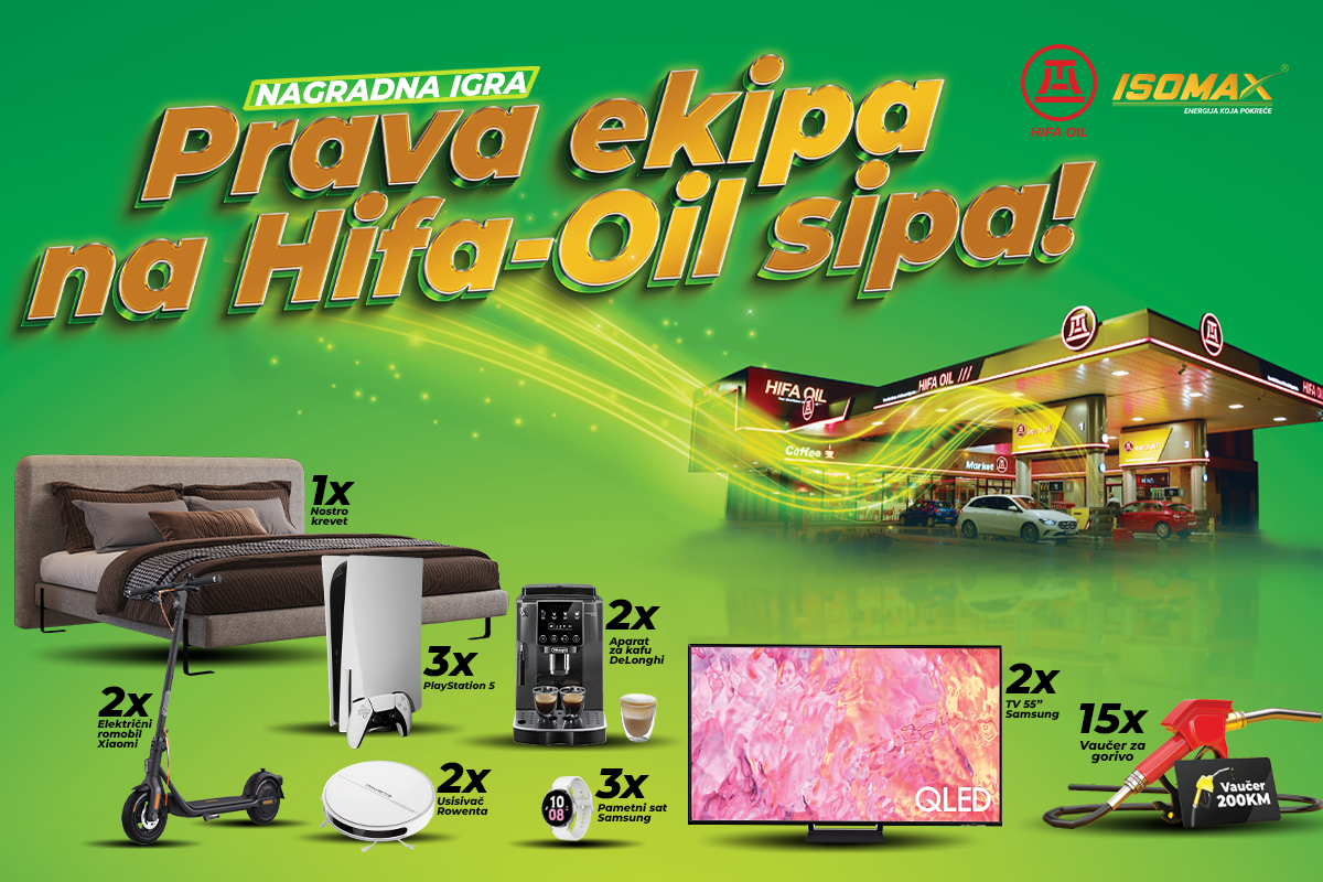 Hifa-Oil nagradna igra: Prava ekipa na Hifa-Oil sipa!