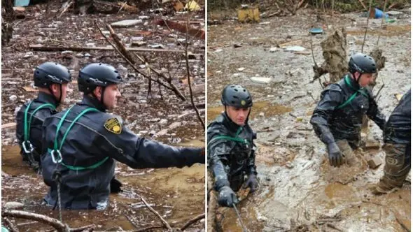 Pogledajte u kako teškim uslovima FUP traga za preživjelim: U blatu i vodi do grla